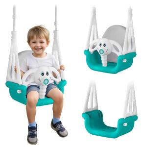 Ljuljačka s kantom Ricokids 3 u 1 slon, tirkizna
