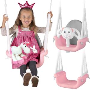 Ricokids ljuljačka s medvjedićem 3 u 1, roza