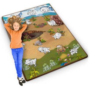 Ricokids RK-344 pjenasta podloga za bojanje, rolana, 120 x 90 x 0,3 cm, crvena, var. 734402