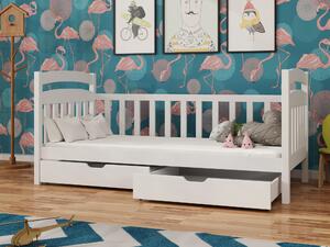 Zondo Dječji krevet 80 x 180 cm Tobie (s podnicom i prostorom za odlaganje) (bijela). 1012833