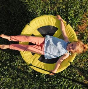 Viseća ljuljačka gnijezdo roda u žutoj boji 100 cm