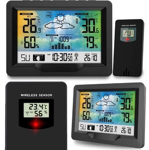 Meteorološka stanica s zaslonom BD-901 crna