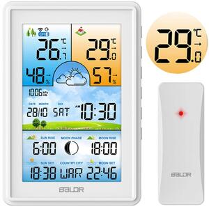 Meteorološka stanica s zaslonom BD-906 bijela