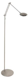 Steinhauer Zenith2 LED podna lampa, 1 svjetlo, čelik, CCT, daljinski upravljač, prigušiva, Metalik, Dnevni boravak/blagovaonica, Metal