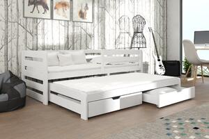 Zondo Dječji krevet 80 x 180 cm SIMO (s podnicom i prostorom za odlaganje) (bijela). 1012997