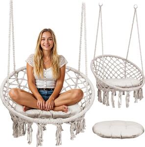 Viseća vrtna ljuljačka BOHO bež (290012)