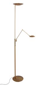 Steinhauer Daphne 2 + LED stropna reflektorska svjetiljka, svjetlo za čitanje, bronca,, prigušiva, Bronca / stari mesing, Dnevni boravak/blagovaonica, Metal, Svjetlo za čitanje