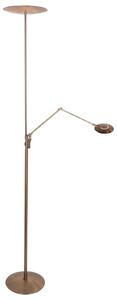 Steinhauer Zenith 2 brončana LED podna lampa, lampa za čitanje, CCT, daljinski upravljač, prigušiva, Bronca / stari mesing, Dnevni boravak/blagovaonica, Metal, Svjetlo za čitanje