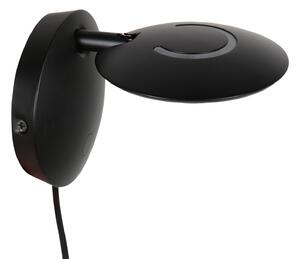 Steinhauer Zidna svjetiljka Zenith 2 LED, crna, CCT, metal, s utikačem, prigušiva, Crno, Dnevni boravak/blagovaonica, Metal, Zid okrugli