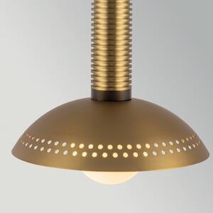 Elstead LED viseća svjetiljka Arden, zlatne boje, Ø 15 cm, metal, dimabilna, prigušiva, Zlato / mjed, Dnevni boravak/blagovaonica, Aluminij