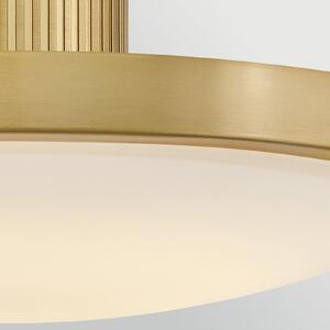 HINKLEY LED stropna svjetiljka Kieran, mesing, Ø 36 cm, metal/staklo CCT, prigušiva, Zlato / mjed, Dnevni boravak/blagovaonica, Metal