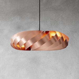 Tom Rossau TR5 viseća svjetiljka, Ø 60 cm, bakar, aluminij, prigušiva, Bakar, Dnevni boravak/blagovaonica, Aluminij