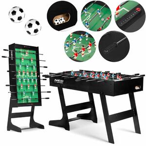 Neosport stolni nogomet 121 x 61 x 80 cm NS-803 crni