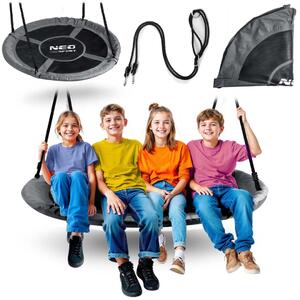 Dječja ljuljačka Neo-Sport Swingo ptičje gnijezdo, Ø 120 cm, crvena, var. 110321