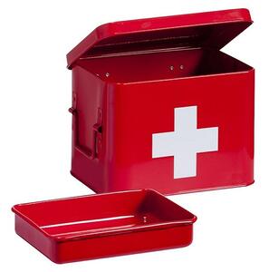 Zeller Present Ormarić za prvu medicinsku pomoć (Š x V: 16 x 16 cm, Metal, Crvena)