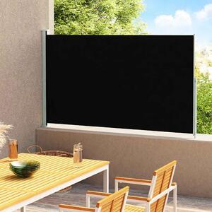 Uvlačiva bočna tenda za terasu 180 x 300 cm crna - Crna / 180 x 300 cm