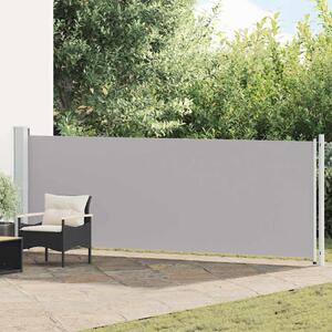 Uvlačiva bočna tenda za terasu 140 x 600 cm siva - Siva / 140 x 600 cm