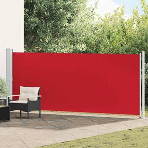 Uvlačiva bočna tenda za terasu 600 x 160 cm crvena - Crvena / 160 x 600 cm