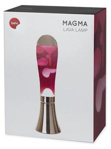 Dekorativna svjetiljka Magma, crveno-srebrna