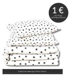 Posteljina A Pois set s navlakom - 140x200/60x80 cm