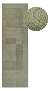 Zelena ručno rađena vunenia staza 80x250 cm Charlotte – Villeroy&Boch