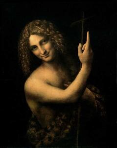 Leonardo da Vinci - Reprodukcija umjetnosti St. John the Baptist, 1513-16, (30 x 40 cm)