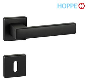 Kvaka Hoppe Toulon crna mat · materijal: aluminij · rozeta: ključ / cilindar / WC Ključ