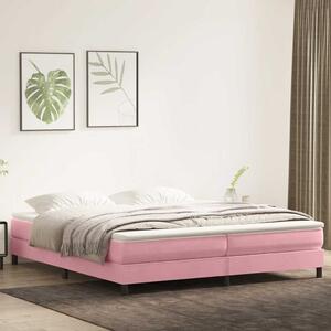 Box Spring krevet bez madracem ružičasti 200x220 cm baršun - Ružičasti / 200 x 220 cm