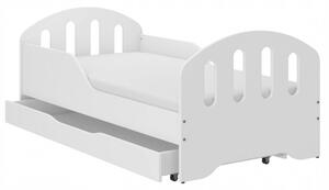 Dječji krevet SMILE s ladicom 160 x 80 cm bijeli