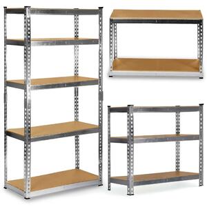Metalna polica za odlaganje 183 x 90 x 40 cm Humberg HR-853 srebrna