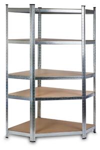 Kutna samostojeća polica Humberg HR-817, 180 × 90 × 40 cm