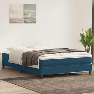 Box Spring krevet bez madracem tamnoplavi 160x220 cm samt - Plava / 160 x 220 cm