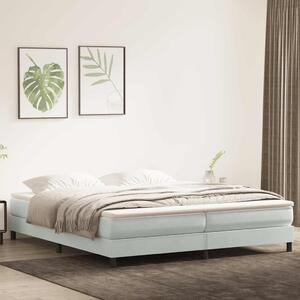 Box Spring krevet bez madracem svijetlo sivi 200x210 cm baršun - Siva / 200 x 210 cm