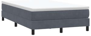 Box Spring krevet bez madraca tamno sivi 120x210 cm samt - Siva / 120 x 210 cm