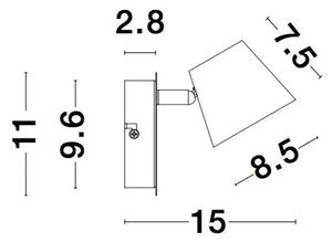 BIAGIO REFLEKTOR LED 6W/3000K/310lm/IP20/BIJELA NL9155361
