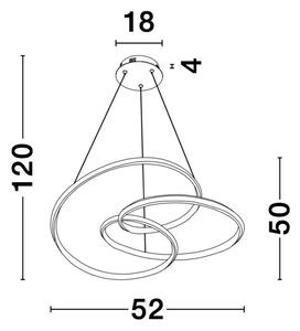 MENTON VISILICA LED 43W/3000K/3013lm/DIMM/IP20/CRNA NL9147112