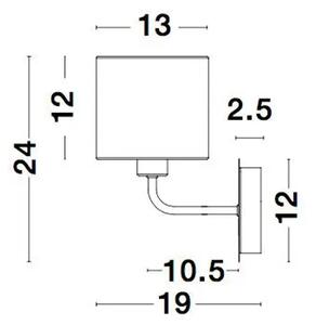 BITONTO VISILICA E27 IP20/CRNA & SIVA NL9151401