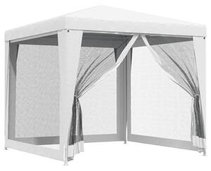 VidaXL Šator za zabave s 4 mrežasta bočna zida 2,5 x 2,5 m bijeli