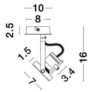 SALVA REFLEKTOR GU10 IP20/CRNA NL9155101