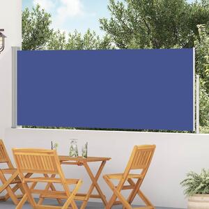 Uvlačiva bočna tenda za terasu 120 x 500 cm plava - Plava / 117 x 500 cm