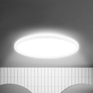 Briloner LED stropna svjetiljka Move, senzor, Ø 42 cm, IP44, bijela, 4000K, Bijela, Dnevni boravak/blagovaonica, Plastika