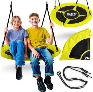 Dječja ljuljačka Neo-Sport Swingo ptičje gnijezdo, Ø 100 cm, crvena