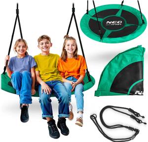 Dječja ljuljačka Neo-Sport Swingo ptičje gnijezdo, Ø 110 cm, zelena