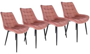 INLEA Blagovaonska stolica 4 kom ARDEN - rose gold