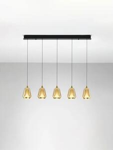 ALISH LED LUSTER CRNA/ZLATNA 37W IP20 3000K TRIAC PRIGUŠLJIVA NL9124100