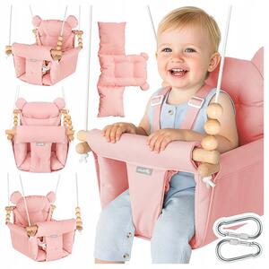 Dječja ljuljačka 3u1 - Baby swing pink