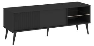 TV stol Bristol D104Antracit, S vratima, 135x48x40cm