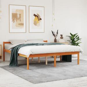 Krevet za starije osobe voštano smeđi 150 x 200 cm od borovine - Smeđa / 150 x 200 cm