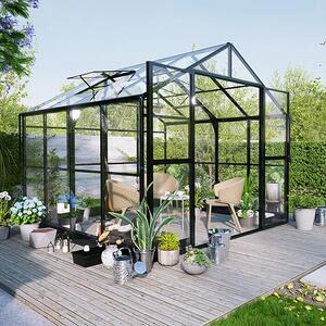 Premium staklenik polikarbonatni 278x278cm crni - Cultivo