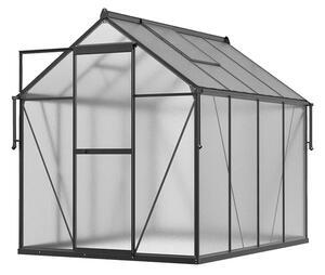 Staklenik polikarbonatni 183x245cm crni - Cultivo